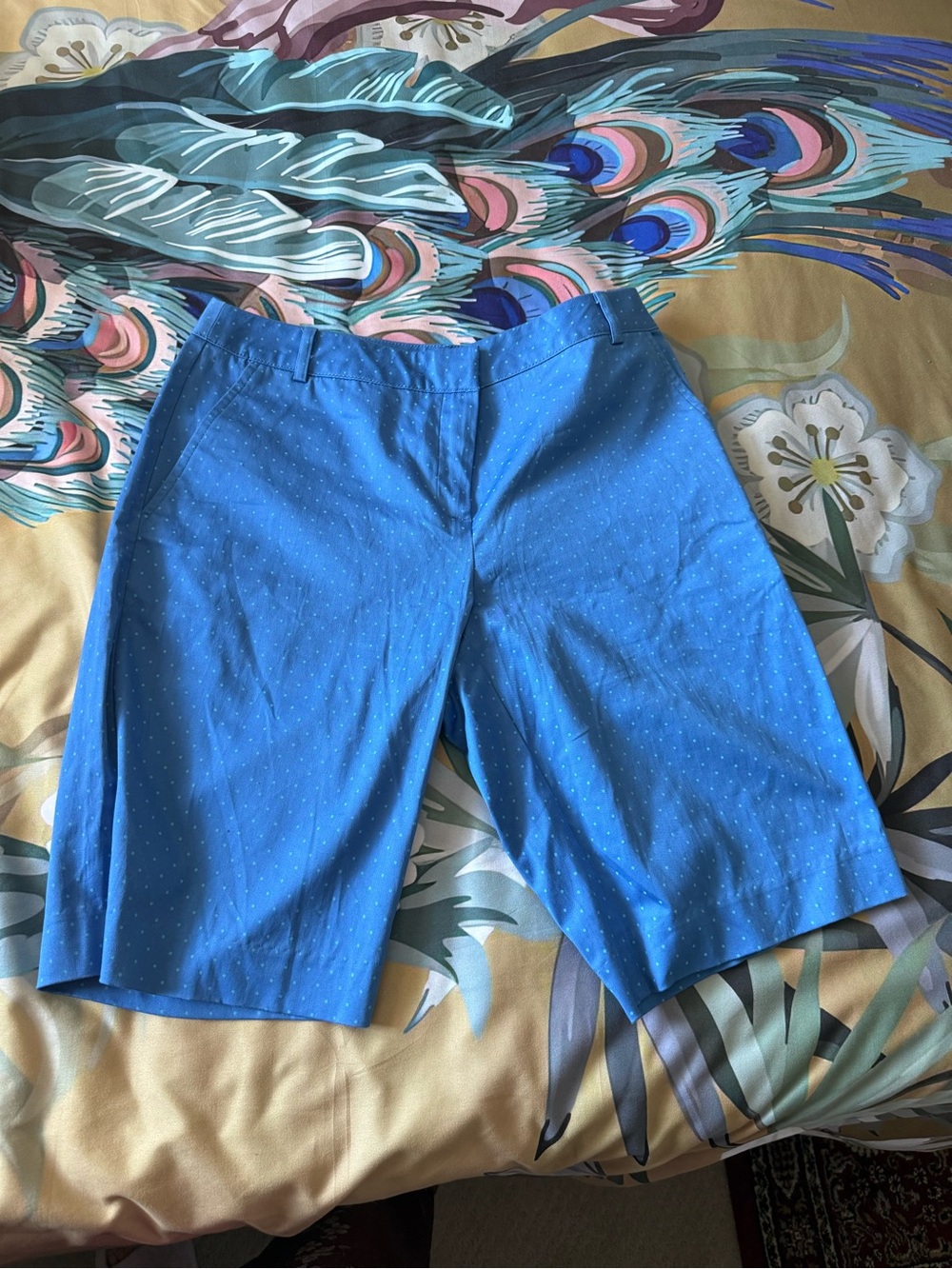 Izod Blue Women's Polka Dot Bermuda Shorts